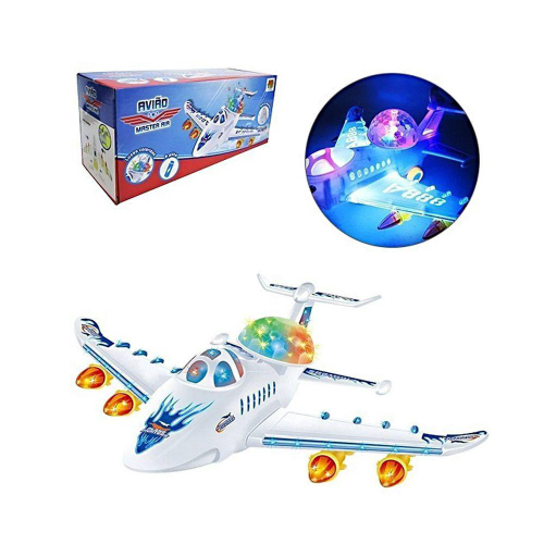 Avião de Brinquedo Articulado Infantil Comando Fighter – 1 Unidade