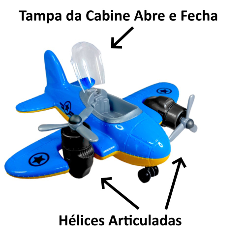 Avião Com Controle Remoto Infantil Brinquedo no Shoptime