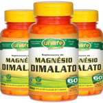 Kit 3 Magnésio Dimalato Unilife 60 Cápsulas