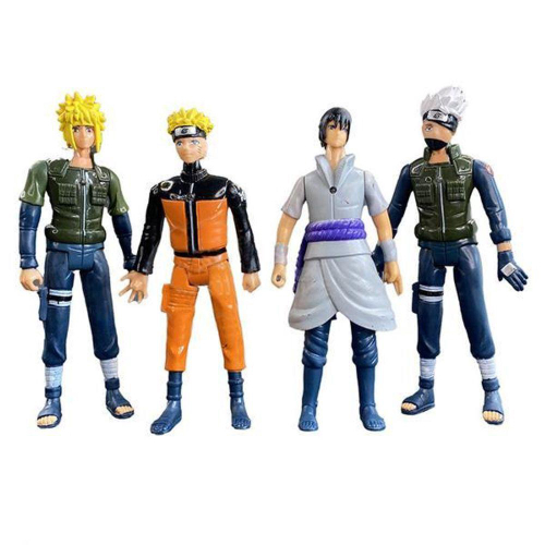 Kit 4 Bonecos Time Clássico Naruto Bandai F0051