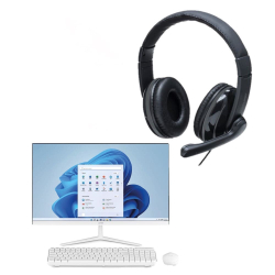 Combo Office - All in One Ultra, Windows 11 Home, Intel Celeron 120GB ssd, Tela 23,8FHD e Headset Pro P2 - UB830K Menor preço em Combo Office - All in One Ultra, Windows 11 Home, Intel Celeron 120GB ssd, Tela 23,8FHD e Headset Pro P2 - UB830K