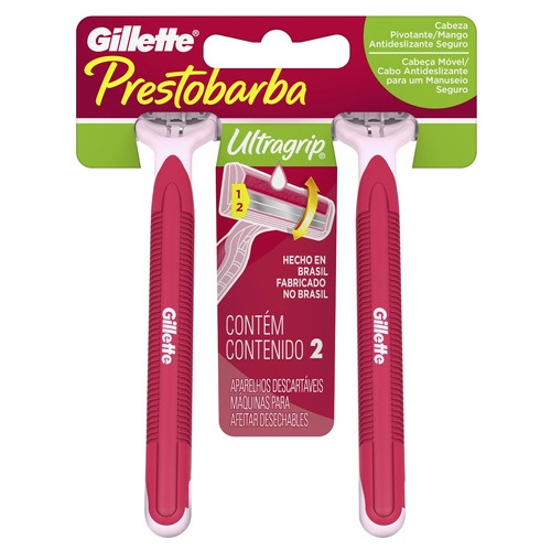 Barbeador Gillette Prestobarba Ultragrip Feminino Com 2un No Shoptime