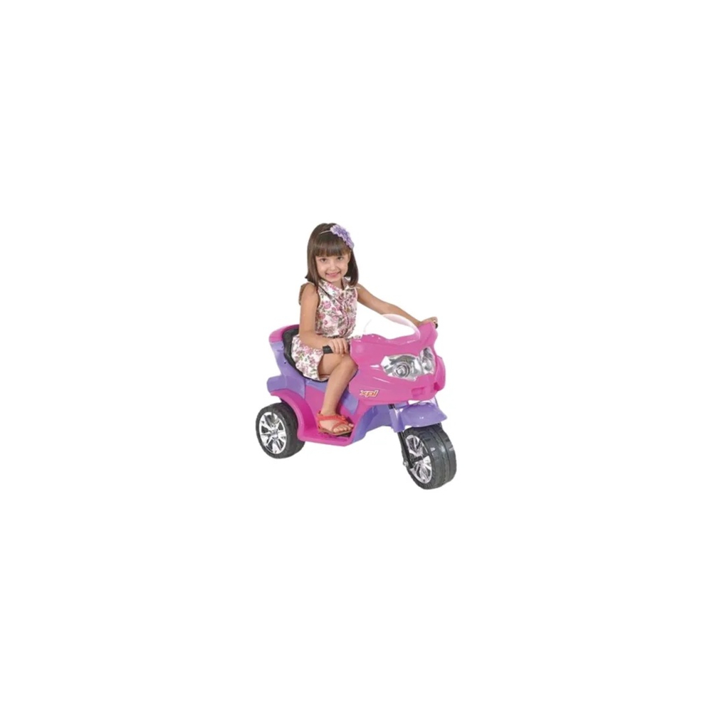 Mini Moto Motoca Elétrico Infantil Rosa Turbo Magic Toys