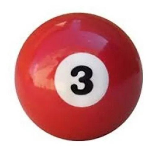 Bola Numero 3 Bilhar Sinuca Snooker 50Mm