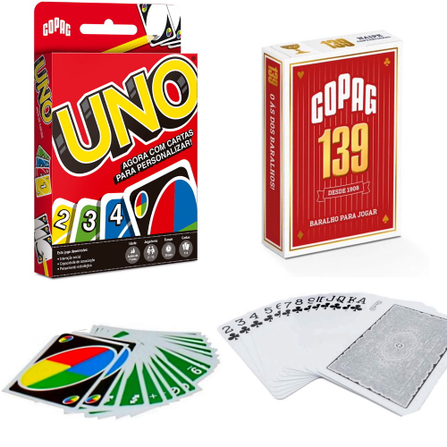 Jogo De Cartas Uno Original Copag Mattel 114 Cartas - Deck de