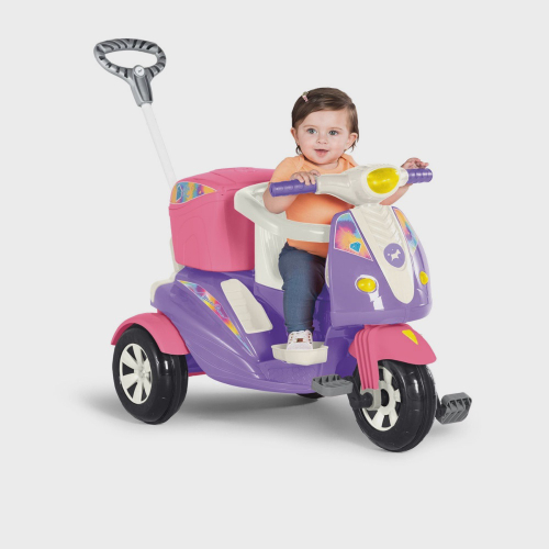 Moto Motinha Elétrica Menina Sprint Turbo Rosa Brinquedo Infantil 12V  Biemme 673 C/Capacete em Promoção na Americanas