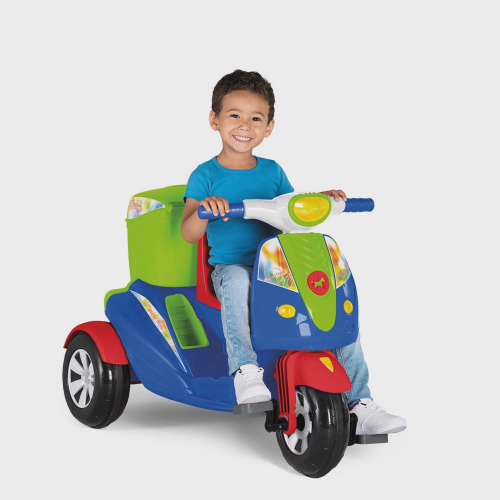 Triciclo Infantil Moto Uno 2 Em 1 Passeio e Pedal - Calesita