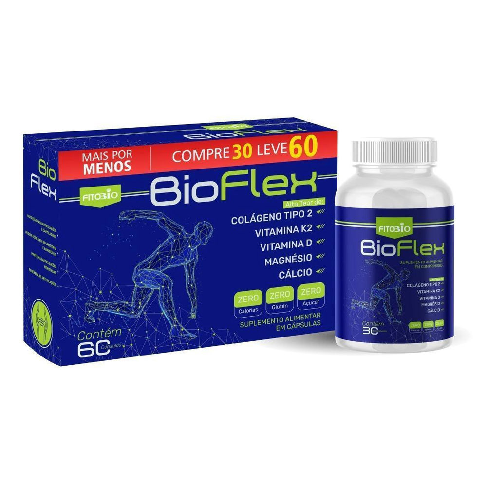 Suplemento Alimentar Fitobio Bio Flex Colágeno 60 Comp. Submarino