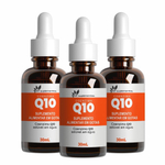 Kit 3X Coenzima Q10 Em Gotas 30Ml - Nt Suplementos