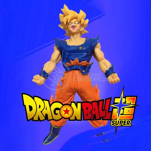 Boneco Goku Super Saiyan Dragon Ball Super 16cm F0099-5 Fun