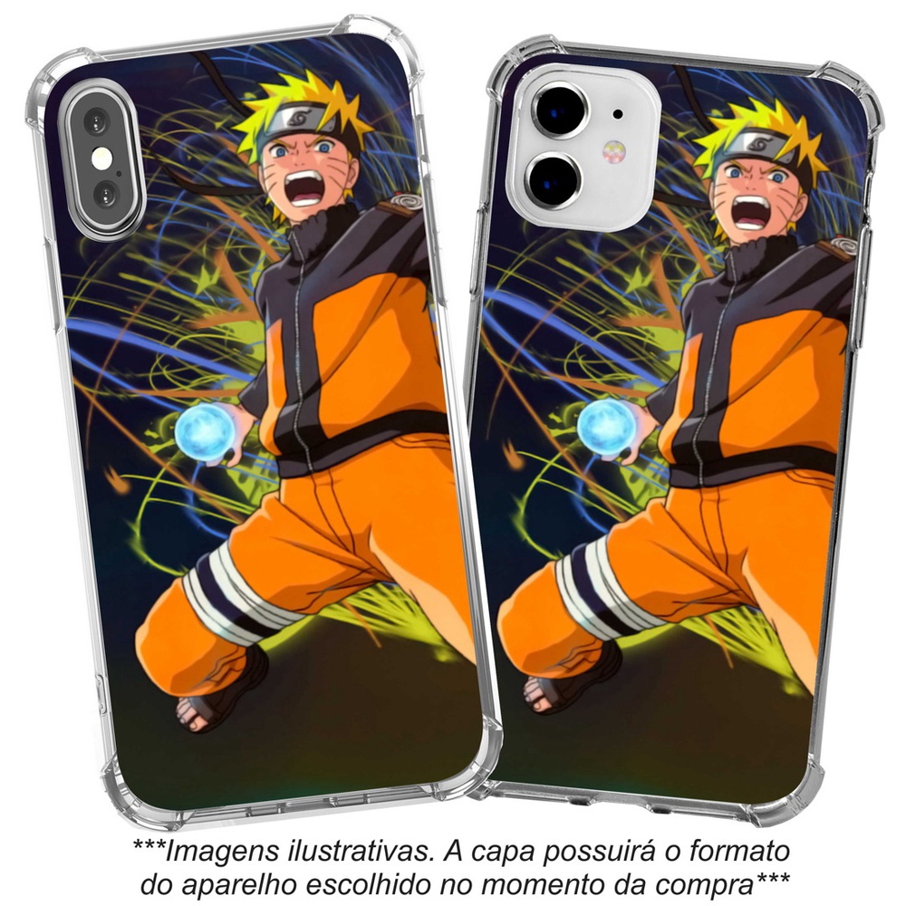 Capinha para celular Samsung Galaxy A10s Naruto - Nuvens Akatsuki