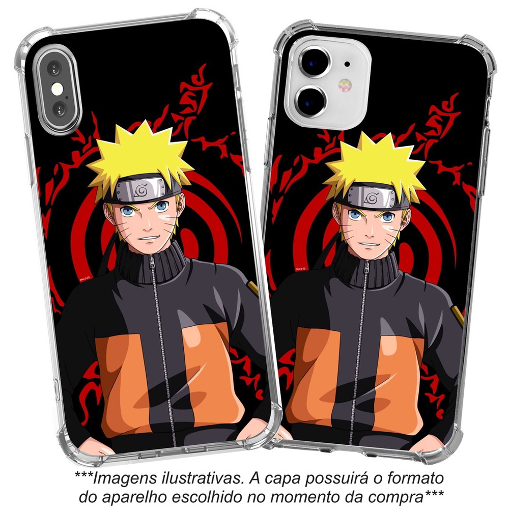 Capinha Capa para celular Motorola One Zoom - Naruto Nuvens de Akatsuki  NRT24 em Promoção na Americanas