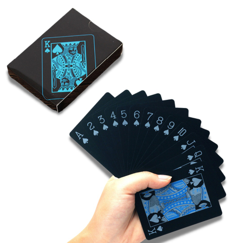 Jogo de Cartas Baralho Preto Impermeável Baralho Black Luxo c/ 54 Cartas em  Promoção na Americanas