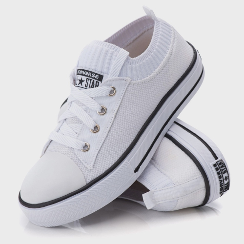 Tenis All Star Feminino Meia Cano Baixo Casual Varias Cores - Faz a Boa!