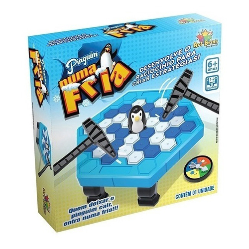 Jogo Quebra Gelo Pinguim Toy King TK-2190