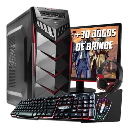 Pc Gamer Completo Teclado E Mouse Gamer Headset Monitor 19 em Promoção na  Americanas