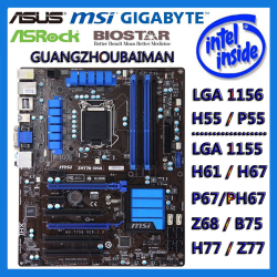 Menor preço em Usado asus Gigabyte msi/intel 1155 Gaming Motherboard DDR3 H61 H67 B75 z68 H77 Z77 & lga 1156 H55 P55 h57 FC54-GIGA GA-PH67A-D3-B3 giga GA-PH67A-D3-B3