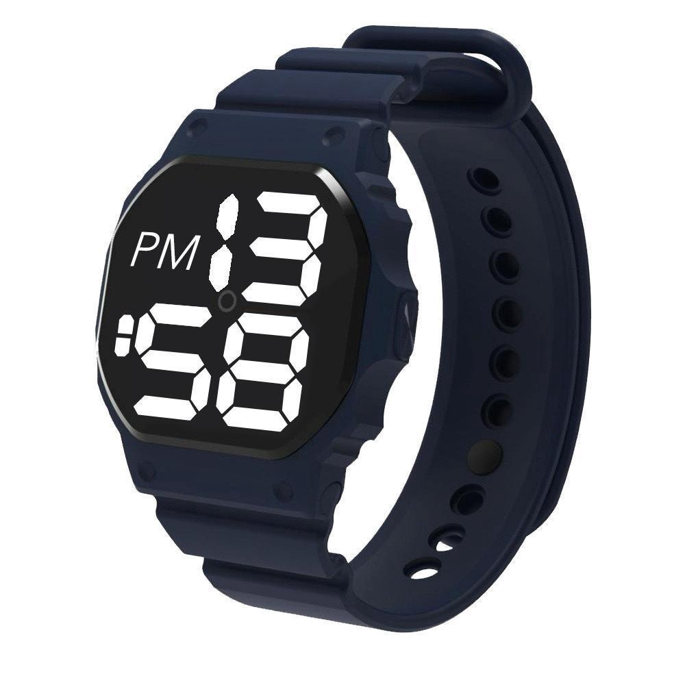 Relógio Digital Esporte Bracelete Led Adulto Infantil Smart - - Preto