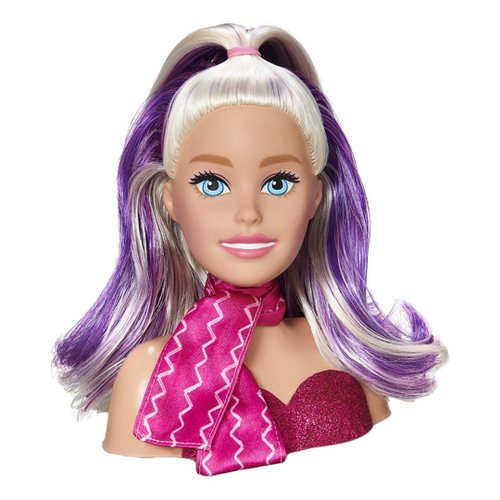 Boneca Barbie Busto Para Pentear e Maquiar Com Acessórios