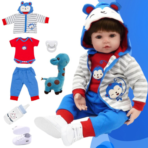 Bebê Reborn Menino Arthur Corpo Inteiro Silicone Pode Dar Banho em Promoção  é no Bondfaro