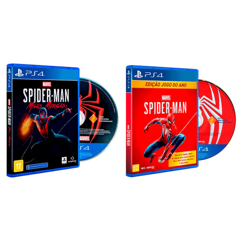 Kit 2 Jogos Homem Aranha Playstation 4 Spider Man 2018 + em Promoção na  Americanas