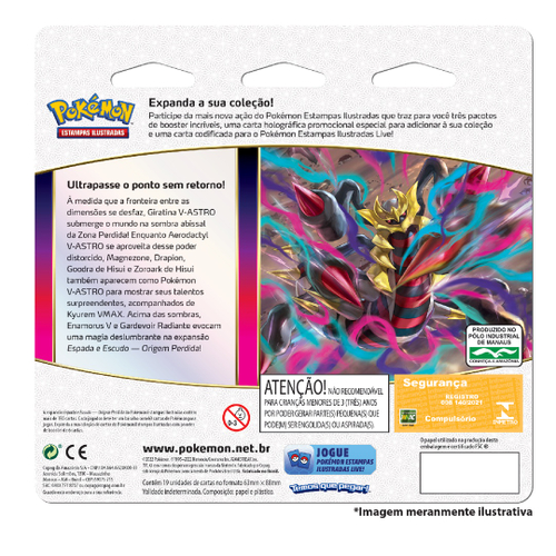 Cartas Pokémon Triple Pack Espada Escudo 11 Croagunk - Copag