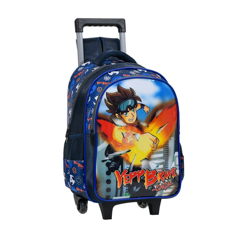 Mochila Carrinho Azul e Preto Kids Video Game