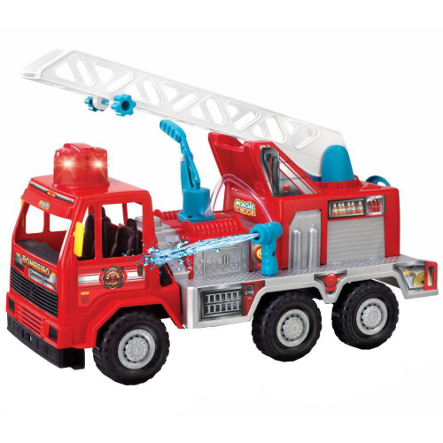 Caminhão Brinquedo Bombeiro Fire c/ Som E Luz - Magic Toys no Shoptime