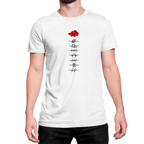 Camiseta Naruto Akatsuki - Nuvem Naruto - Anime - Mangá