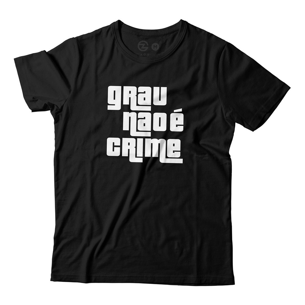 Camiseta Camisa Moto De Favela Quebrada Grau Não É Crime