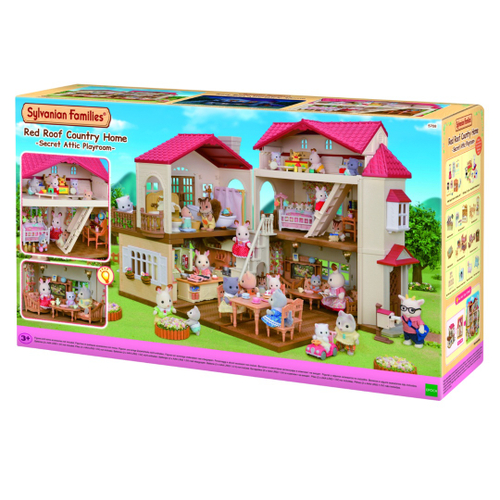 Casa Telhado Vermelho com Luzes, Sylvanian Families, Multicor :  : Brinquedos e Jogos