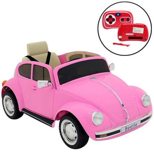 Carro Carrinho Elétrico Menino Menina Luxo Rosa Bateria