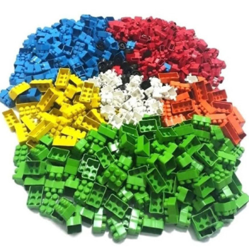 Multiblocos Blocos De Montar 200 Peças e Rodinhas Brinquedo