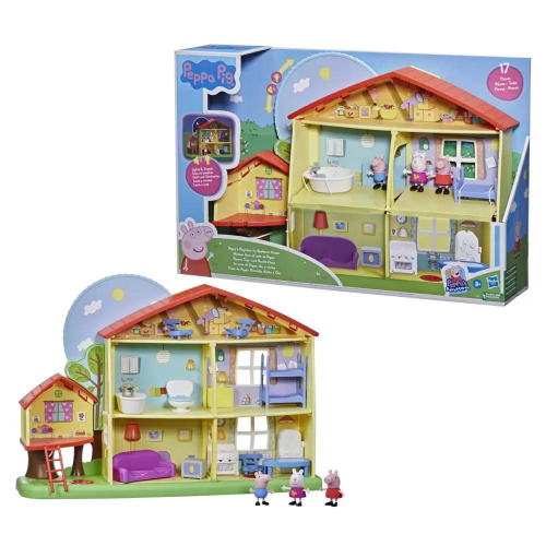 Brinquedo Casa Deluxe da Peppa Pig Playset Com a Suzy Sheep e George em  Promoção na Americanas