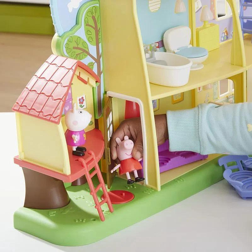 Brinquedo Casa Deluxe da Peppa Pig Playset Com a Suzy Sheep e George em  Promoção na Americanas