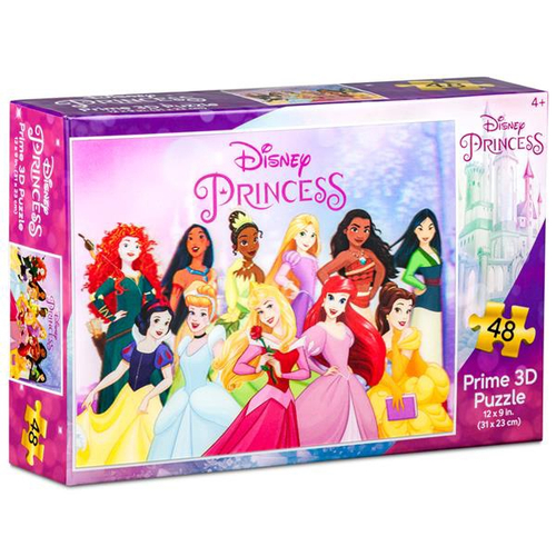 Brinquedo Infantil Quebra-Cabeça Princesas 3D Multikids