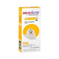 Antipulgas e Carrapatos Bravecto Transdermal msd para Cães 2 a 4,5kg Menor preço em Antipulgas e Carrapatos Bravecto Transdermal msd para Cães 2 a 4,5kg