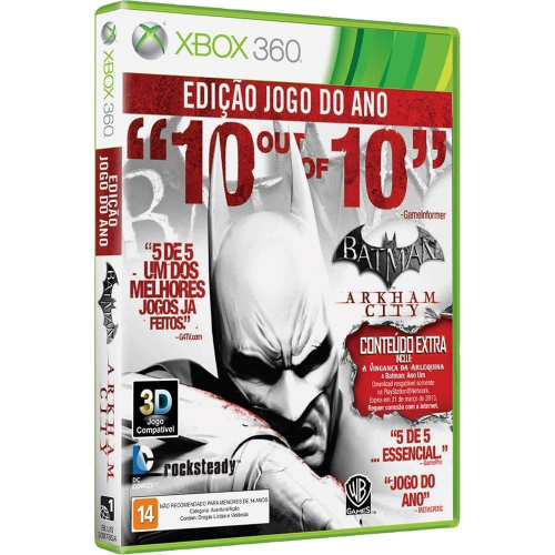 Jogo Batman Arkham Asylum Goty - Xbox 360 - Rocksteady - Outros