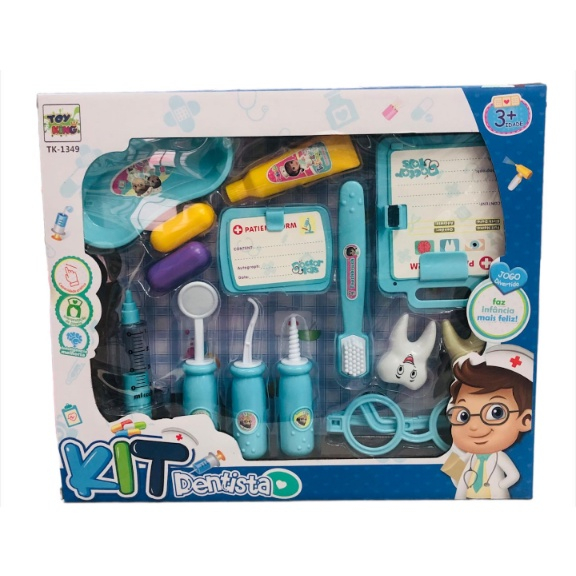 Kit Dentista Completo Meninas Infantil de 13 Peças - Shop Macrozao