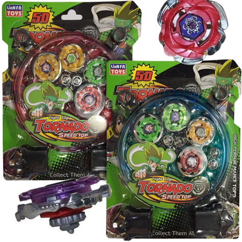 Kit Beyblade 5d Tornado Speed Top Arena Metal Fusion