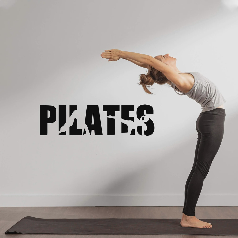 Adesivo De Parede Pilates Postura Silhuetas Fitness | Submarino