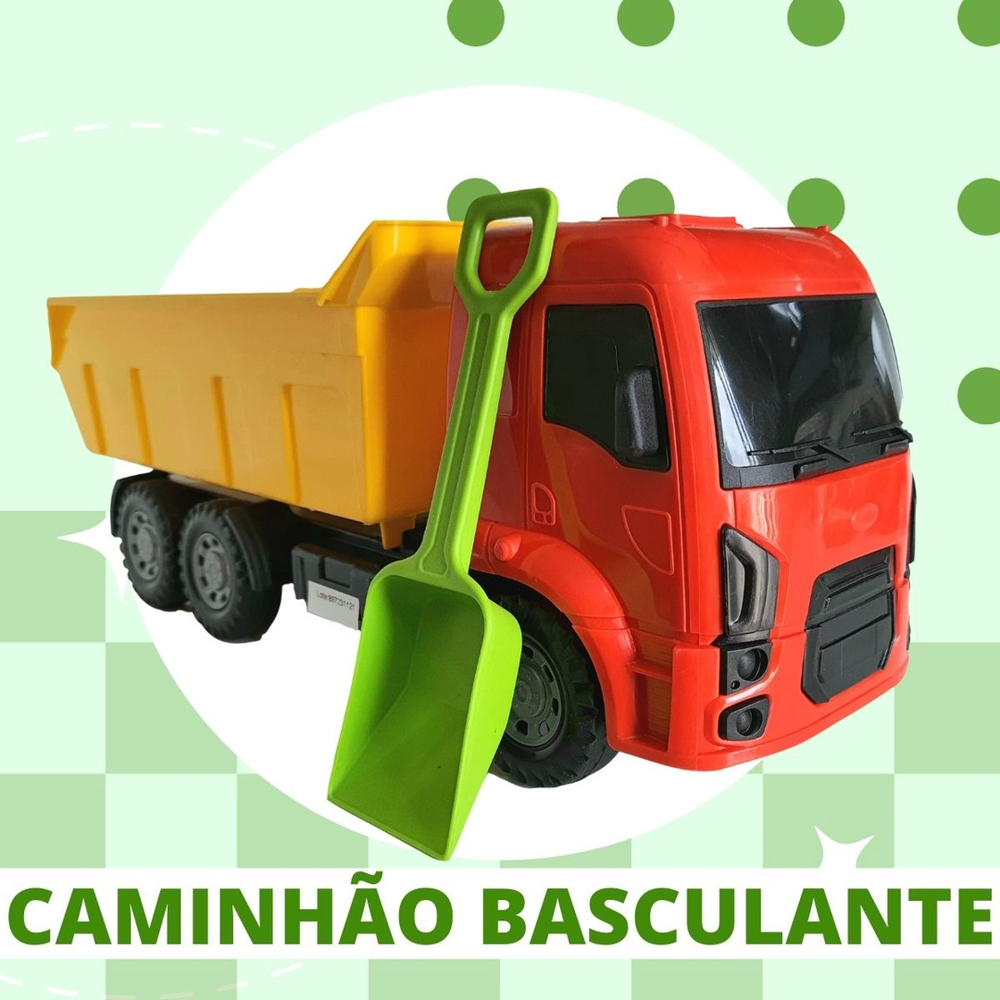 Caminhão Mini truck Pedal Infantil Criança com Caçamba Basculante 9300  Magic toys Presente Menino Aniversario em Promoção na Americanas