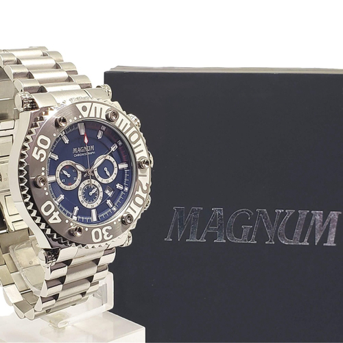 Relógio Magnum Masculino - MA34003D - Preto com Pulseira de