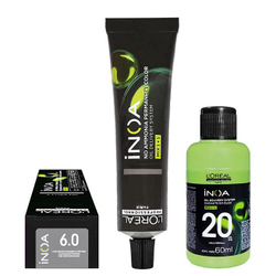 Tinta Coloração Loreal Inoa 6.0 Louro Escuro Profundo 60g + Oxi 20v é boa?