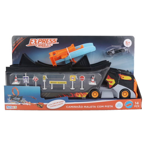 PISTA DE CARRINHOS INFANTIL SPEEDSTER HELICÓPTERO DOUBLE PARK POLIBRINQ  PK002