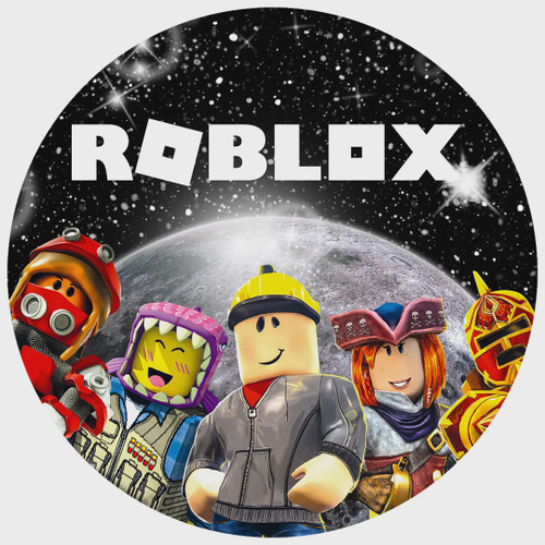 Painel Festa Redondo 3d Roblox Estampa Digital 1,50M - Loja