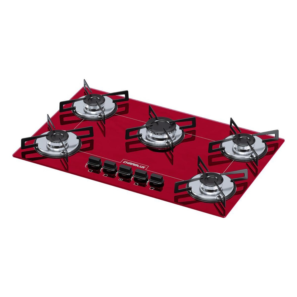 Fog O Cooktop G S Ultra Chamalux Bocas Vermelho Bivolt Submarino