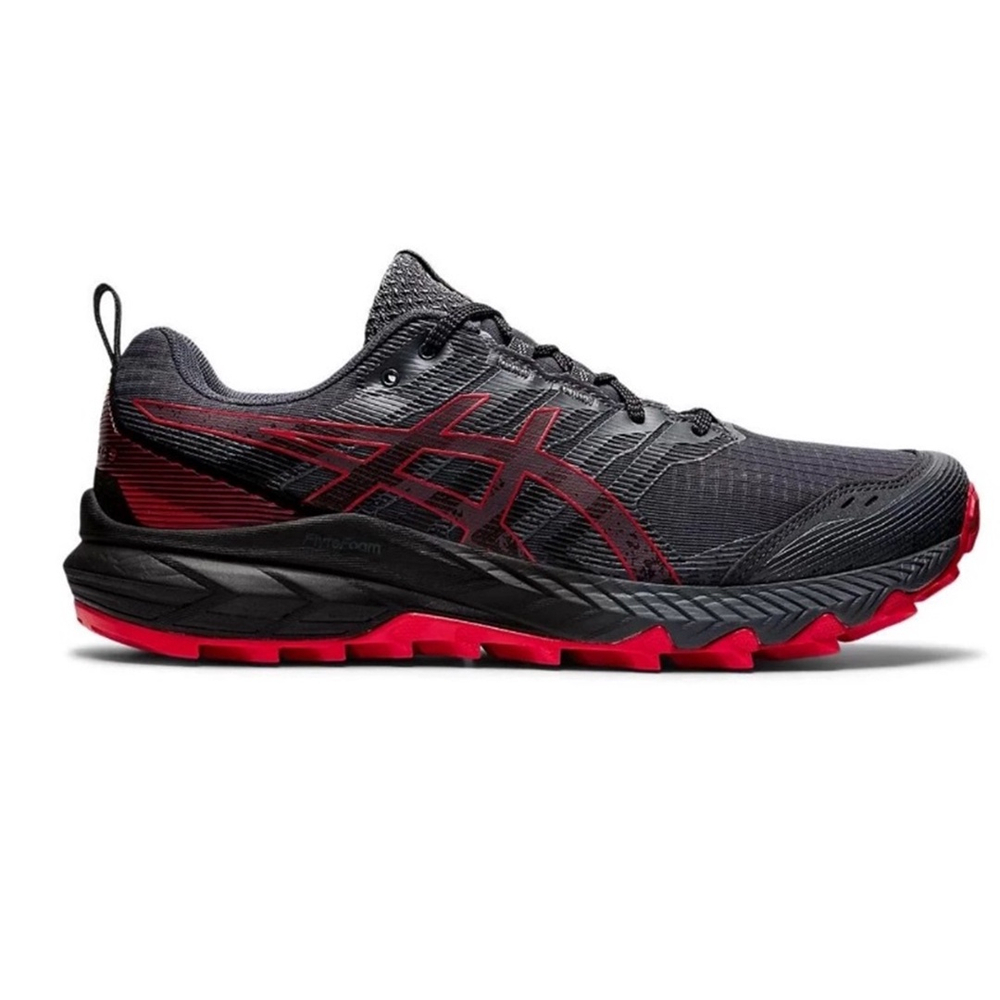 Asics cinza best sale e vermelho