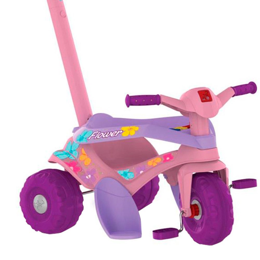 Mami Brinquedos - Promoção Triciclo Infantil Bandeirante Motoka Passeio &  Pedal Rosa