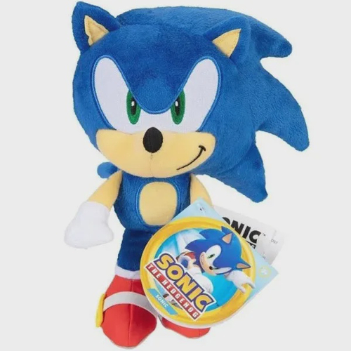 Boneco Pelúcia Turma Sonic - SONIC (35cm) Antialérgico